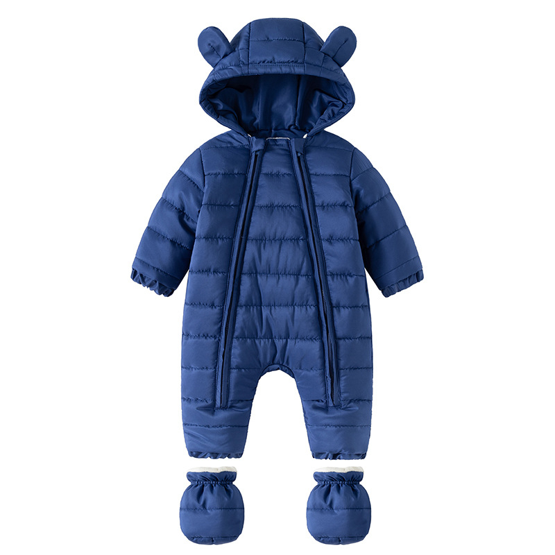 Beebi talvekombe puuvillast polsterdatud vastsündinuriided mugavad sügis- ja talveriided vabaaja puuvillast polsterdatud jope