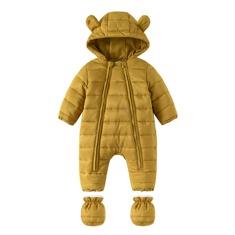 Beebi talvekombe puuvillast polsterdatud vastsündinuriided mugavad sügis- ja talveriided vabaaja puuvillast polsterdatud jope