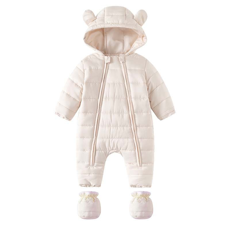 Beebi talvekombe puuvillast polsterdatud vastsündinuriided mugavad sügis- ja talveriided vabaaja puuvillast polsterdatud jope