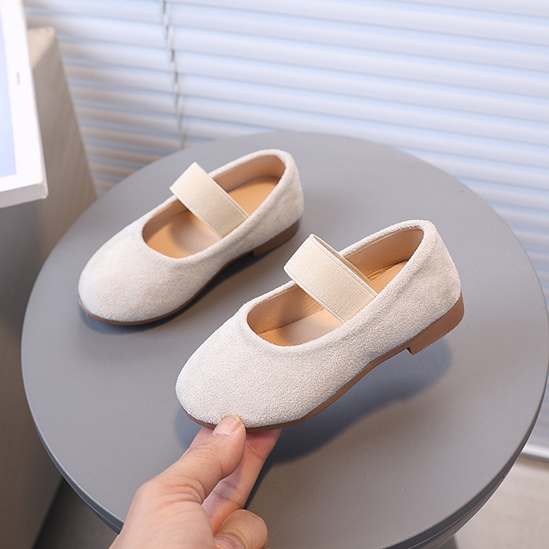 2025 Νέα Μονόχρωμα Απλά Παπούτσια Πριγκίπισσας για Κορίτσια, Μοντέρνα Παπούτσια Μονής Επίστρωσης, Άνετα Παπούτσια με Μαλακή Σόλα και Συρόμενη Πόρπη