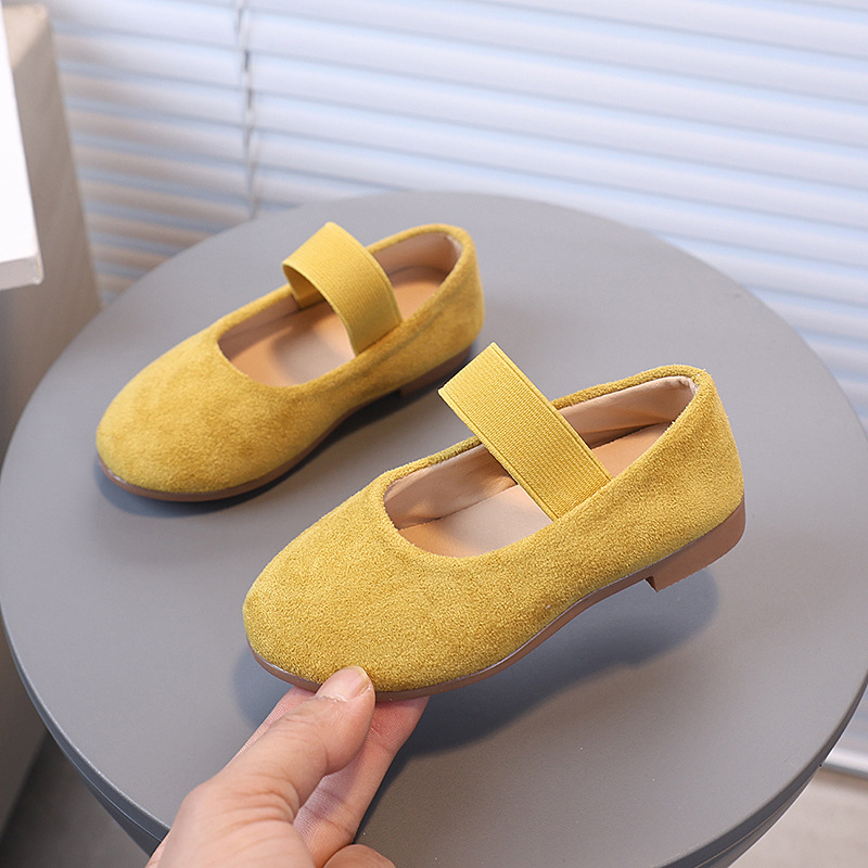 2025 Νέα Μονόχρωμα Απλά Παπούτσια Πριγκίπισσας για Κορίτσια, Μοντέρνα Παπούτσια Μονής Επίστρωσης, Άνετα Παπούτσια με Μαλακή Σόλα και Συρόμενη Πόρπη