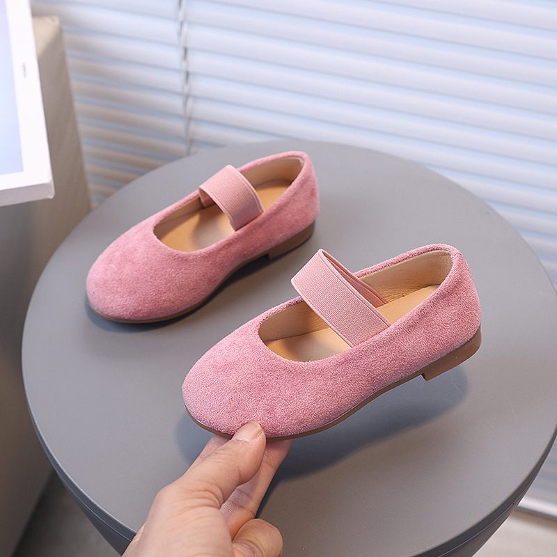 2025 Νέα Μονόχρωμα Απλά Παπούτσια Πριγκίπισσας για Κορίτσια, Μοντέρνα Παπούτσια Μονής Επίστρωσης, Άνετα Παπούτσια με Μαλακή Σόλα και Συρόμενη Πόρπη