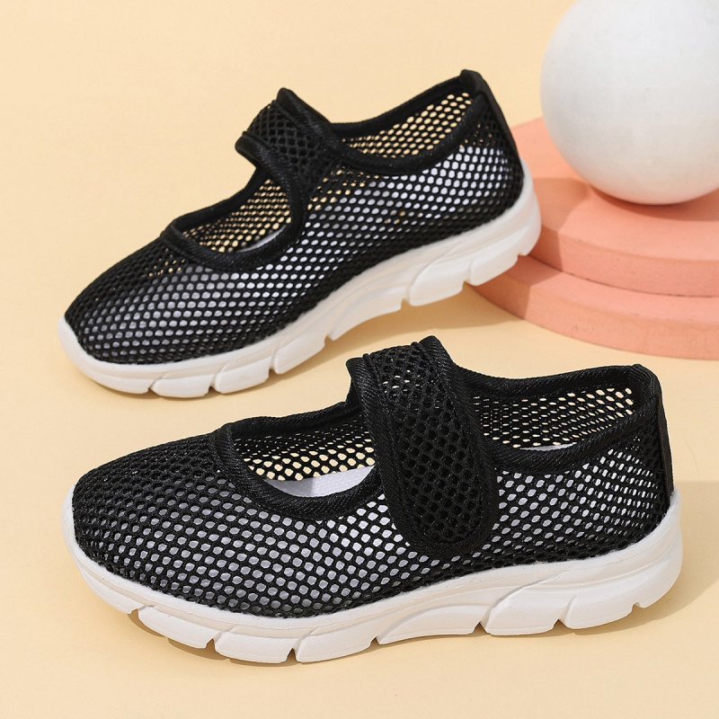 Νέα παιδικά παπούτσια εξωτερικού εμπορίου για την άνοιξη και το φθινόπωρο, αναπνεύσιμα, φλατ παπούτσια για γιαγιά, αντιολισθητικά παπούτσια για περπάτημα, γόβες, casual παπούτσια