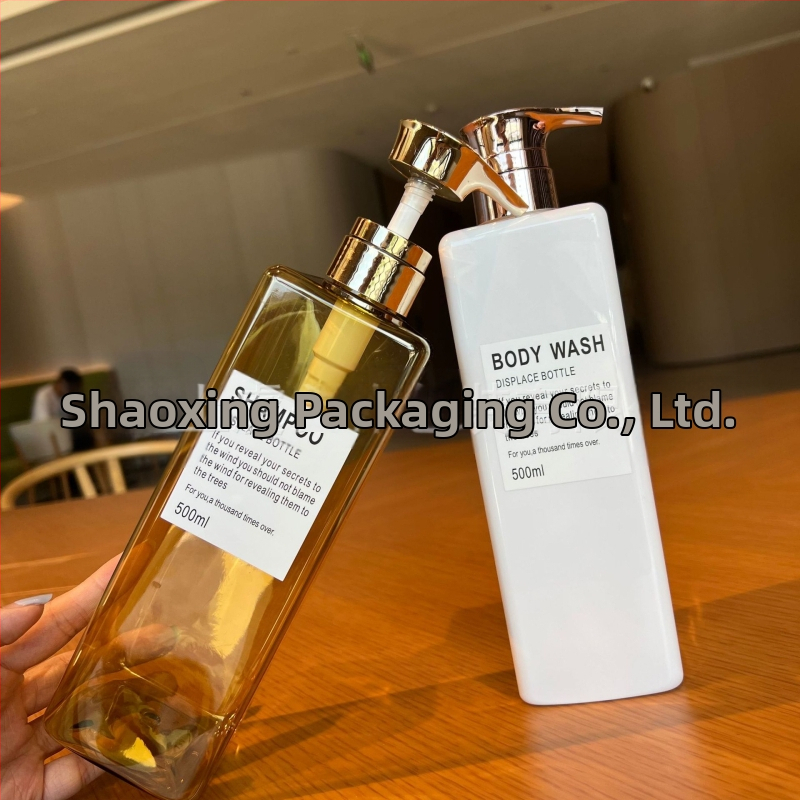 800 мл/1 л нова бутилка за съхранение с голям капацитет, тип „push“, празна бутилка, домакински перилен препарат, шампоан, балсам
