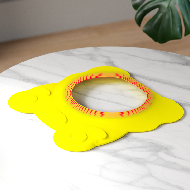 Vaikiška dušo kepuraitė, vandeniui atspari ausų apsauga, minkšta silikoninė šampūno kepuraitė, kūdikiams skirta silikoninė dušo kepuraitė, šampūno kepuraitė, kūdikiams skirta dušo kepuraitė