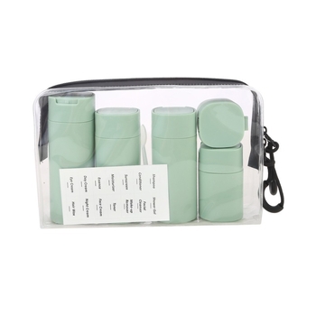 Piiriülene kuummüük Nordic Color Cosmetics pudelikomplekt reisišampoon, kreem, dušigeel, näokreem, väike tühi pudel
