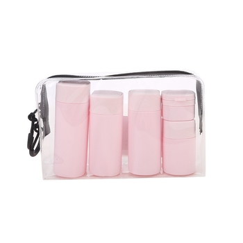 Piiriülene kuummüük Nordic Color Cosmetics pudelikomplekt reisišampoon, kreem, dušigeel, näokreem, väike tühi pudel