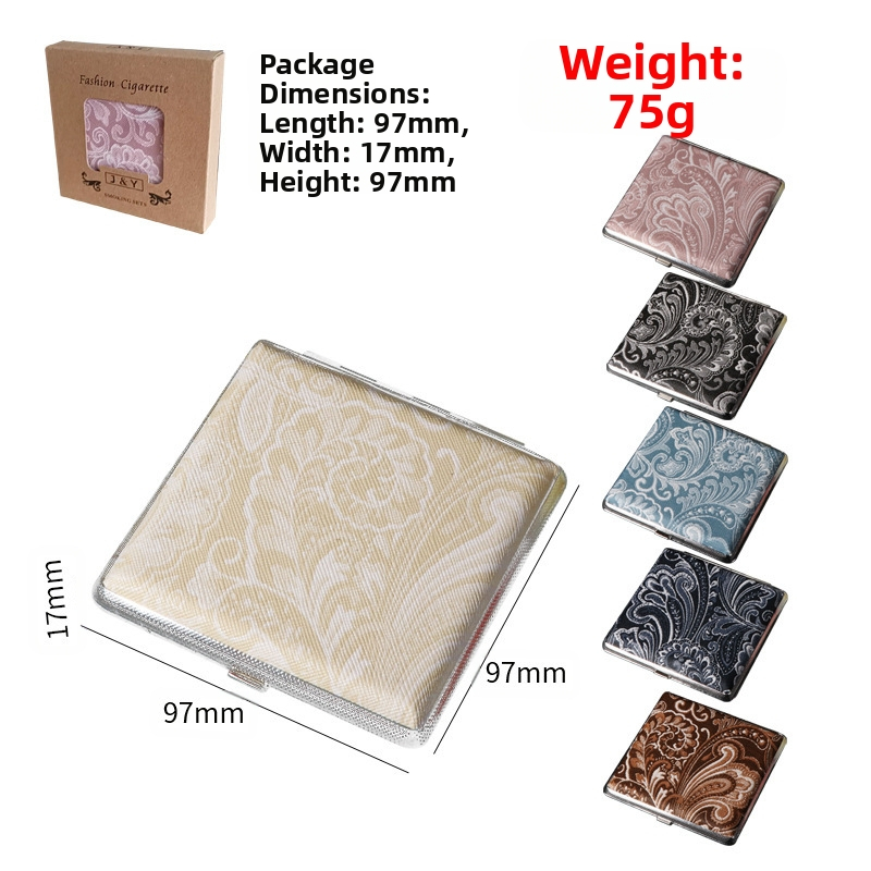 Кожен калъф за цигари, кутия за съхранение на 20 цигари за мъже, отделна ветроустойчива калъфка за цигари