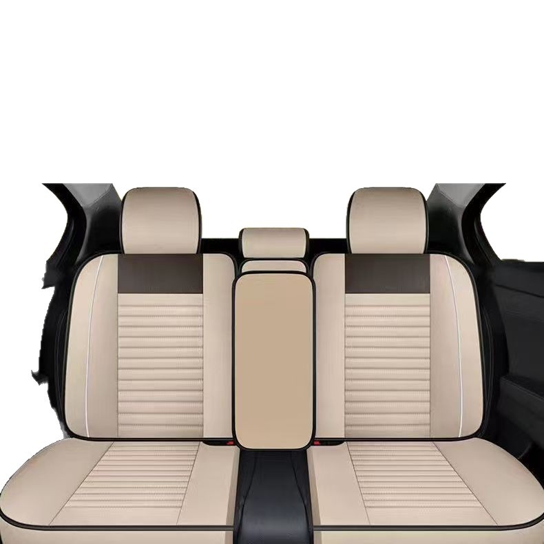 Възглавница за автомобилна седалка, Универсална за всички сезони, Ленен калъф за седалка, Лятен платнеен калъф за седалка, Напълно затворен специален калъф за възглавница за седалка, Дишащ лен