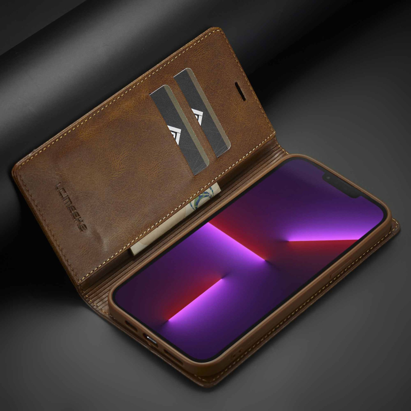 За iPhone 14, калъф за телефон 13pro, четка против кражба 16, кожен калъф 15, флип калъф за Apple 12, XSmax, защитен калъф 7p