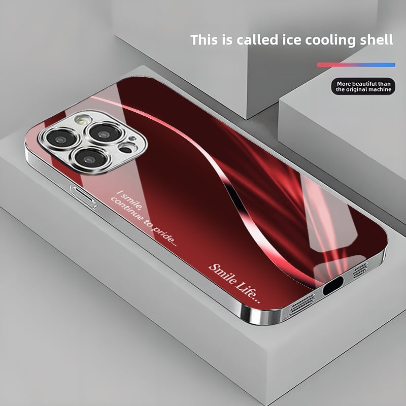 Potrivit pentru telefonul mobil Apple 16, sticlă electrolizată cu lumină strălucitoare, iPhone 17 Pro simplu, luxos și la modă, ușor, model 14 Plus