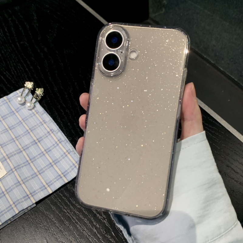 Läbipaistev ja särav tähekujuline iPhone 16proMax telefoniümbris Advanced Sense Apple 15, läbipaistev kaitseümbris 13, 15, 16, 17, 18, 19, 20