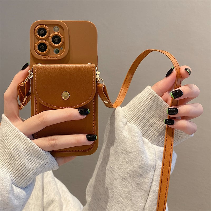 Șnur Crossbody pentru suport de carduri anti-cădere pentru model nou, model 15, potrivit pentru husa de telefon Apple 13 Pro Max, iPhone 12