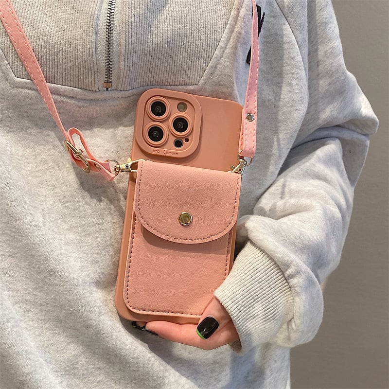Popruh 15 Nový model 17 Proti pádu 16 Držiak na karty Crossbody Lanyard Vhodný pre Apple 13 Pro Max Puzdro na telefón iPhone 12