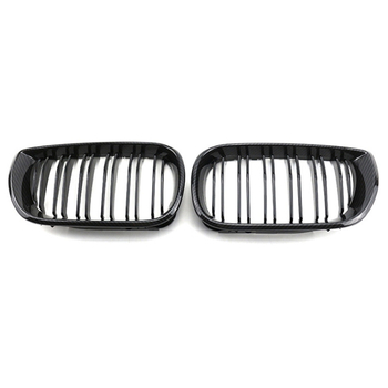 Κατάλληλο για BMW Σειρά 3 Τετράθυρο E46 Τροποποιημένη διπλή γραμμή σε φωτεινό μαύρο χρώμα Μπροστινή μάσκα τριών χρωμάτων Μάσκα με μοτίβο άνθρακα