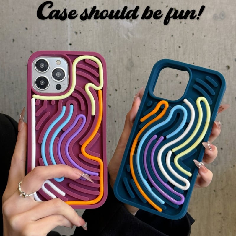 Carcasă de telefon Creative Puzzle din silicon pentru iPhone 17 Pro Max, tridimensională, anti-cădere, cu acoperire completă, pentru femei, 13/14" (15")