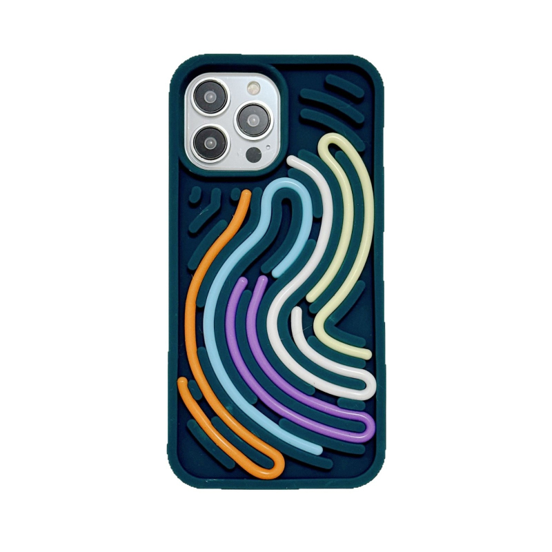 Silikónové puzdro na telefón s motívom puzzle pre iPhone 17 Pro Max 16, trojrozmerné, odolné voči pádu, 13/14, s plným krytím a 12 pre ženy