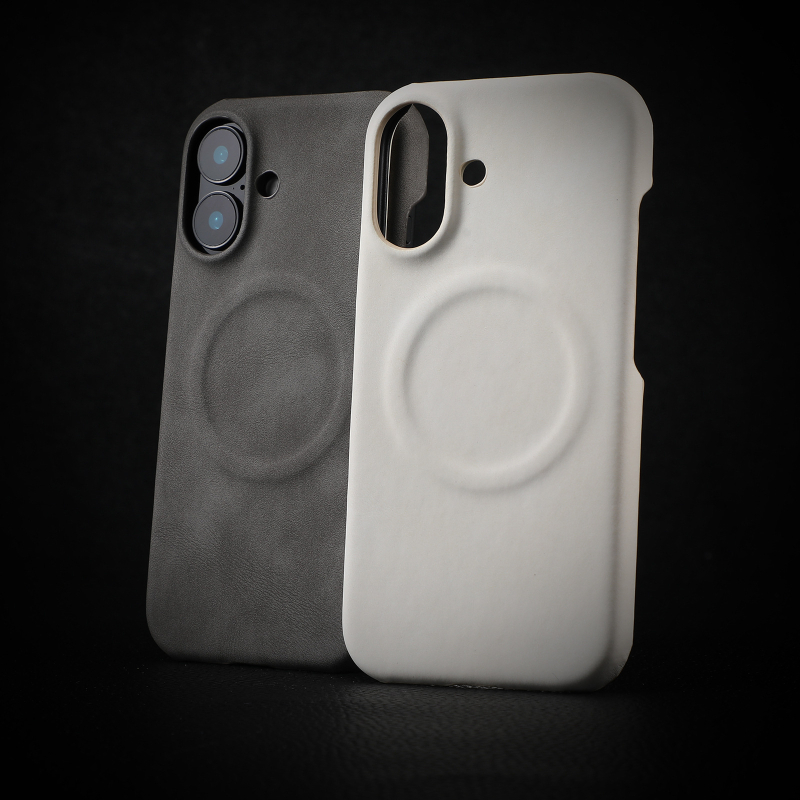 Ādai jutīgs aitas ādas magnētiskais piesūcekņa mobilā tālruņa maciņš ir piemērots Apple 16PROMAX puspakai 15 modernajam 14/13 pret kritieniem 12