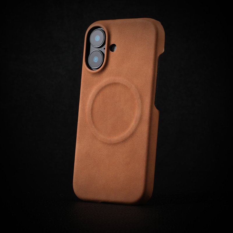 Ādai jutīgs aitas ādas magnētiskais piesūcekņa mobilā tālruņa maciņš ir piemērots Apple 16PROMAX puspakai 15 modernajam 14/13 pret kritieniem 12