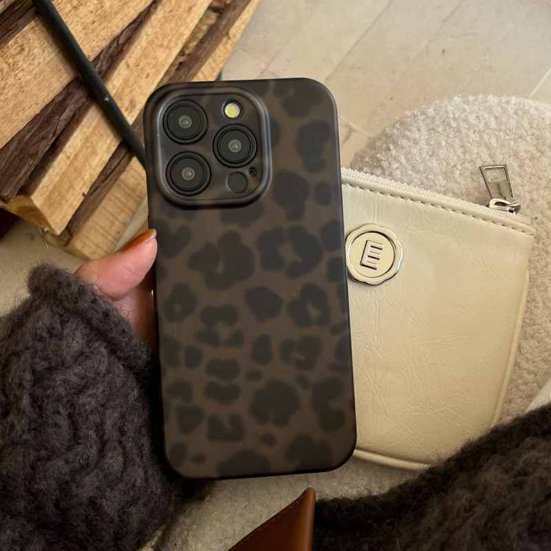 Euroopa ja Ameerika isikupärastatud merevaigukollase leoparditrükiga iPhone 16, sobib Apple 15Promax mobiiltelefoniümbrisele, 11/12, kõik hinnas, 13/14