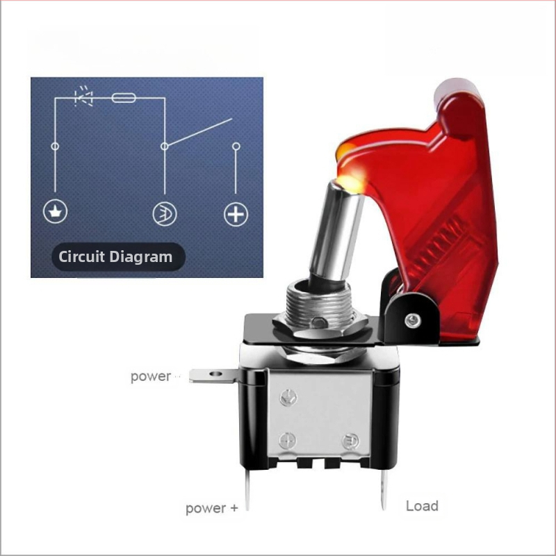 ASW-07D превключвател за модификация на автомобил, панел за състезателно запалване, 20A превключвател за стартиране на автомобил