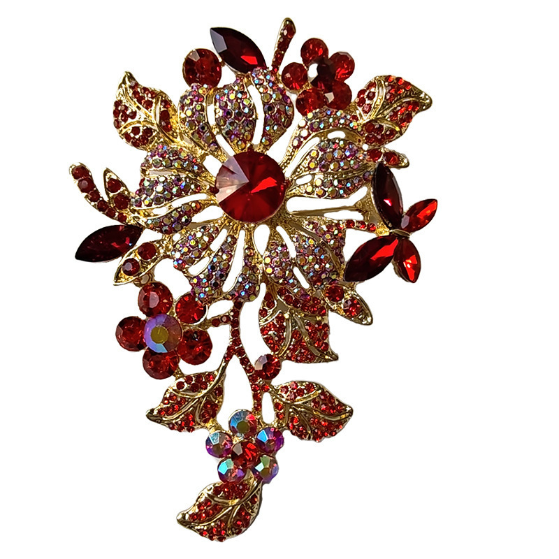 Пролетно-лятна нова модна брошка преувеличени растителни цветя корсаж европейски и американски модни бижута аксесоари за облекло на склад на едро