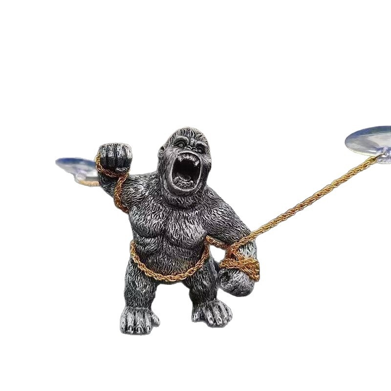 Tarpvalstybiniai automobilių papuošalai Gorilų automobilių papuošalų dizainas Smurtiniai, galingi ir dominuojantys surišimo gorilų papuošalai