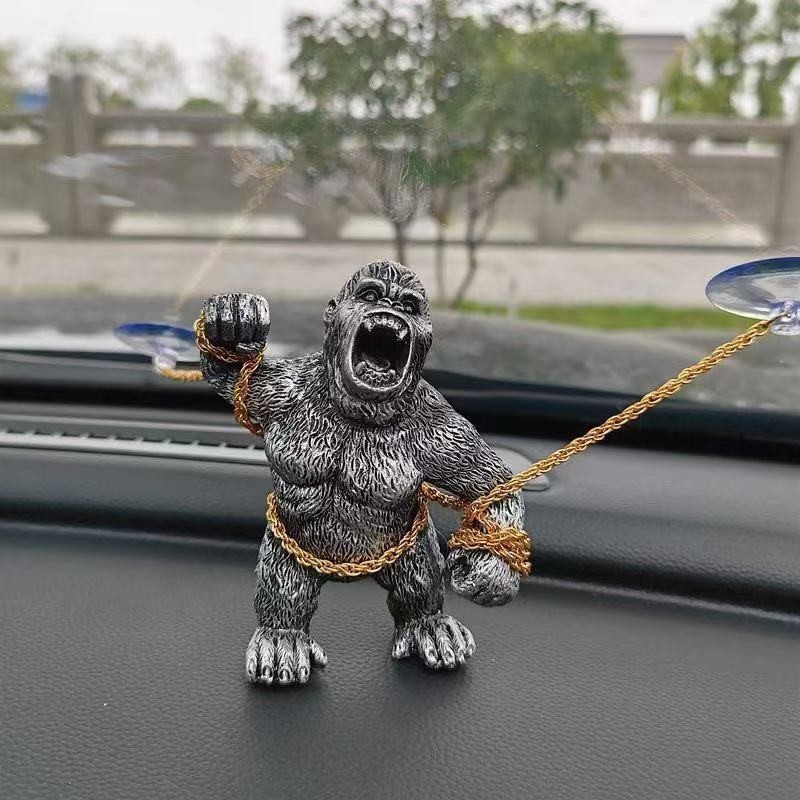 Piiriülesed autokaunistused Gorilla autokaunistuste disain Vägivaldsed, võimsad ja domineerivad siduvad gorillakaunistused