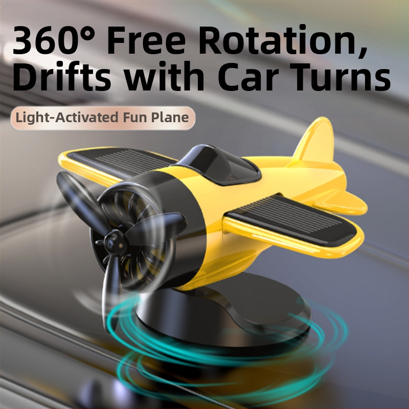Креативни бижутерски орнаменти, въртящи се самолети със слънчево захранване, нови модерни динамични декоративни материали за игра в колата, Straddle