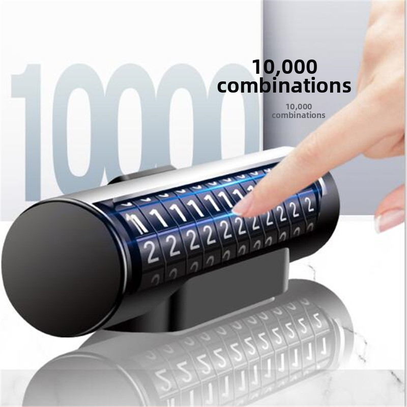 Мини алуминиева сплав за автомобил, движеща се регистрационна табела, паркинг, регистрационна табела, слънцезащитен валяк, скрита временна паркинг табела, може да бъде персонализирана