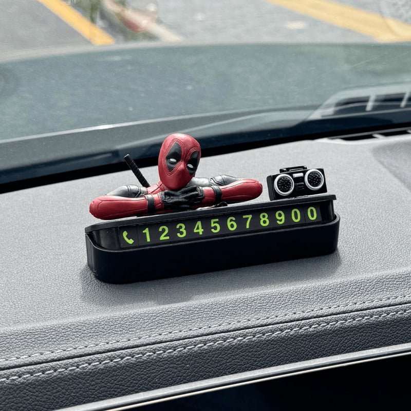 ∅ [Deadpool ~ DJ SAO Nan] Προσωρινή πινακίδα στάθμευσης για πινακίδα κινητού τηλεφώνου με προηγμένη ανίχνευση και διατήρηση αριθμού τηλεφώνου αυτοκινήτου