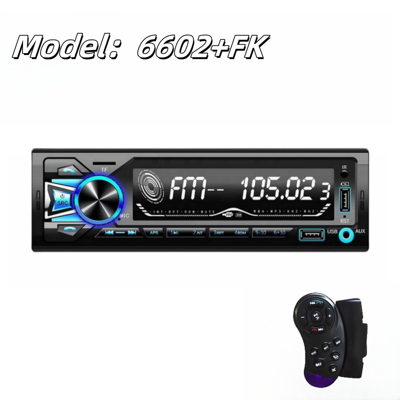 6603 Bluetooth automašīnas vienas stacijas radio krāsains augstas izšķirtspējas bezzudumu mūzikas USB spraudņa automašīnas MP3 atskaņotājs