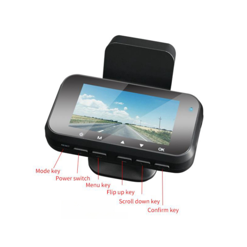 Braukšanas reģistrators priekšpusē un aizmugurē, dubultā ierakstīšana, 2K HD ieraksts, 3 collu ekrāns, lielas ietilpības automašīnas universālais transportlīdzekļa reģistrators