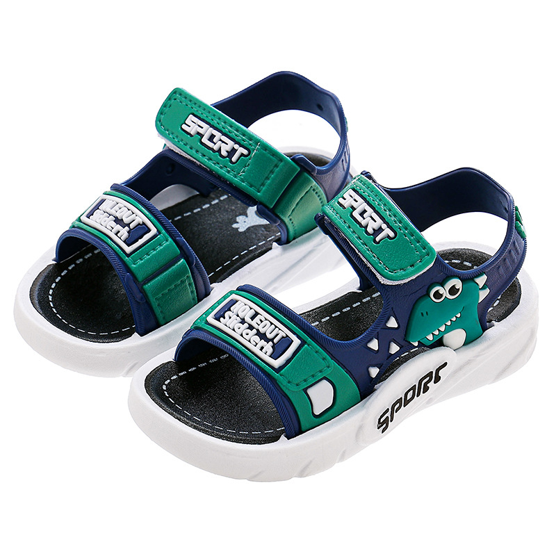Εκρηκτικά Παιδικά Σανδάλια Εξωτερικού Εμπορίου Καλοκαιρινά Κορεάτικα Στυλ Χαριτωμένα Κινούμενα Σχέδια Μαλακή Σόλα Εξωτερική Ένδυση Αντιολισθητικά Σανδάλια Velcro για Αγόρια και Κορίτσια
