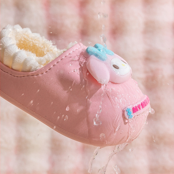 Sanrio talvised laste puuvillased sussid, uus veekindel, soe ja libisemiskindel sisekott plush-tüdrukute puuvillaste kingadega