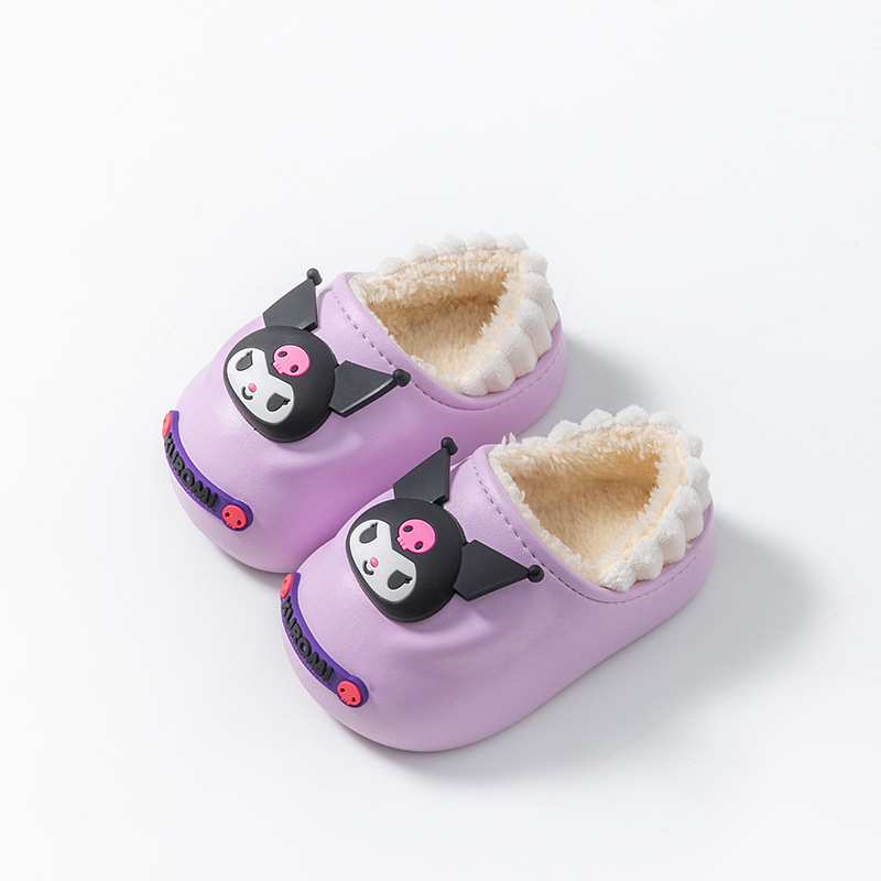 Sanrio talvised laste puuvillased sussid, uus veekindel, soe ja libisemiskindel sisekott plush-tüdrukute puuvillaste kingadega