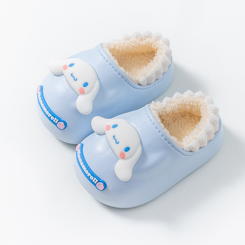 Sanrio talvised laste puuvillased sussid, uus veekindel, soe ja libisemiskindel sisekott plush-tüdrukute puuvillaste kingadega