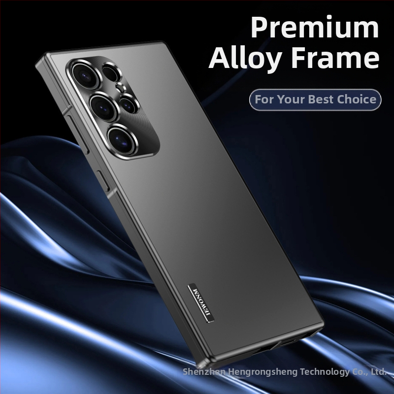 Kovový magnetický kryt s príťažlivosťou pre mobilný telefón Samsung S24ultra, nový, s24, S23ultra, odolný voči pádu.