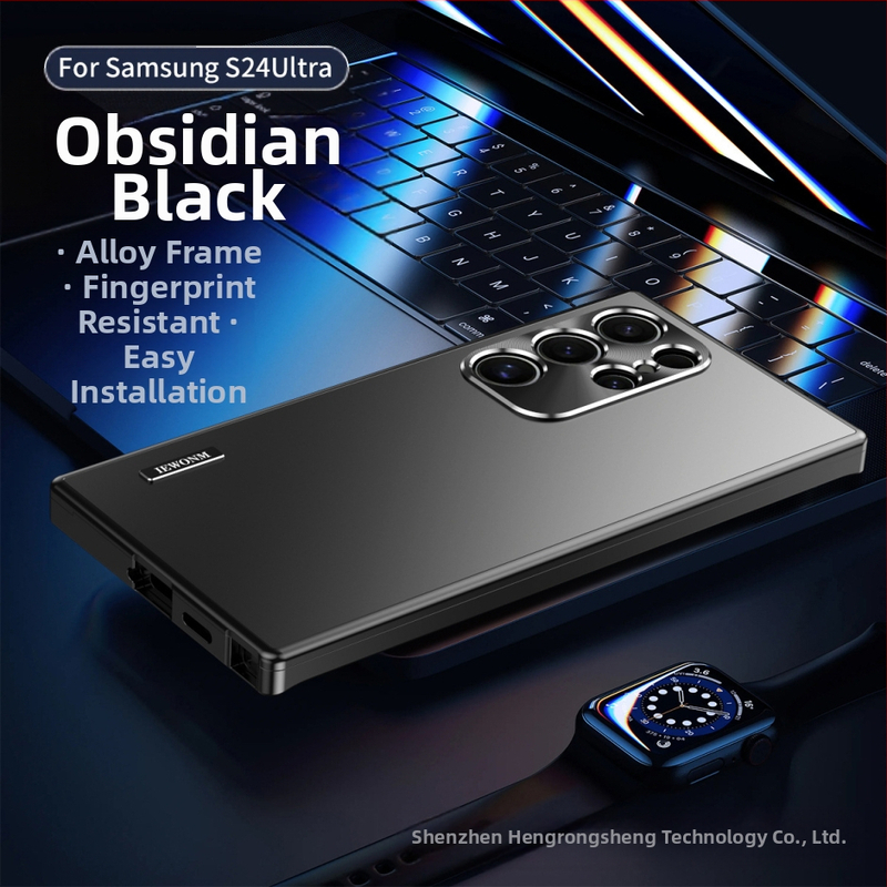 Piiriülene metallist magnetiline atraktsioonimehhanism Samsung S24ultra mobiiltelefoni ümbrisele, uus S24, S23ultra kukkumisvastane kaitseümbris