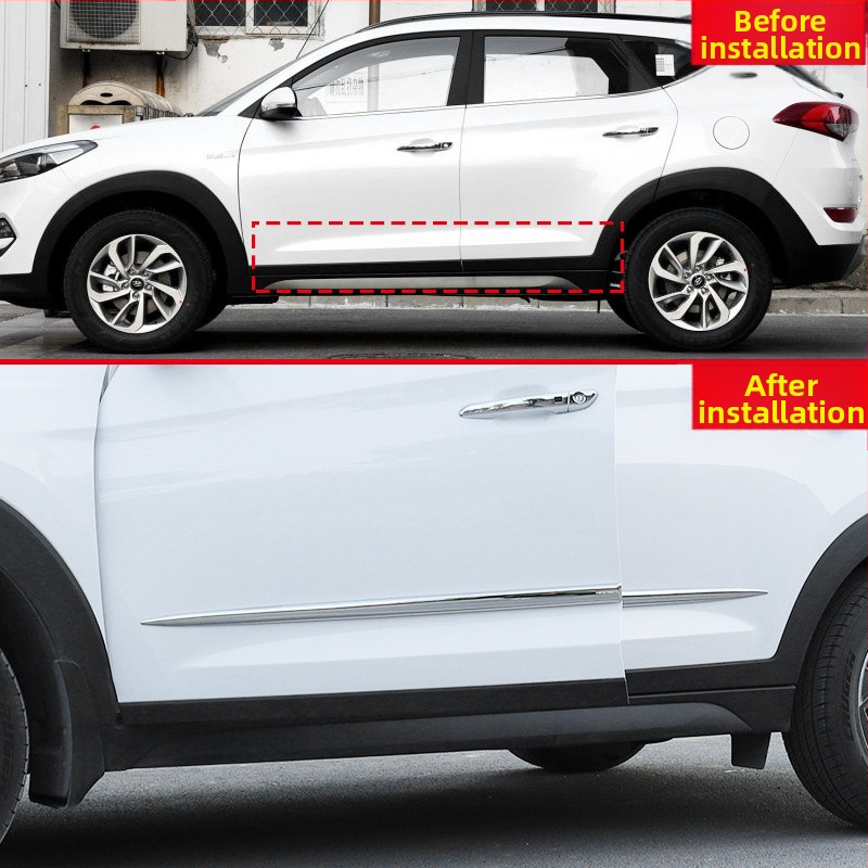 EJV автомобилна лента против сблъсък, лента против надраскване за врата, стикер против надраскване за каросерия, странична защита на вратата, декоративна лента, ярка лента, самозалепващ стикер