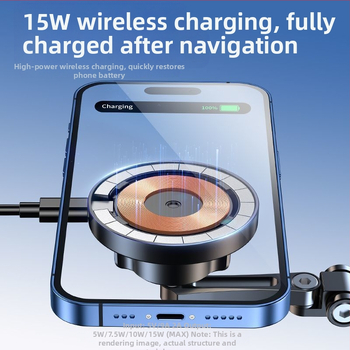 F6T magnetiline imemiskinnitus autole mobiiltelefoni navigatsiooni armatuurlaual 360 pöörlev metallist keskkonsooli auto juhtmevaba laadimisalus