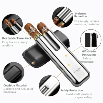 CIGARLOONG/Solanumi sigarikomplekt Kuuba sigarikomplekt Kaasaskantav niisutav 2 sigari tk CLH-21CAE1