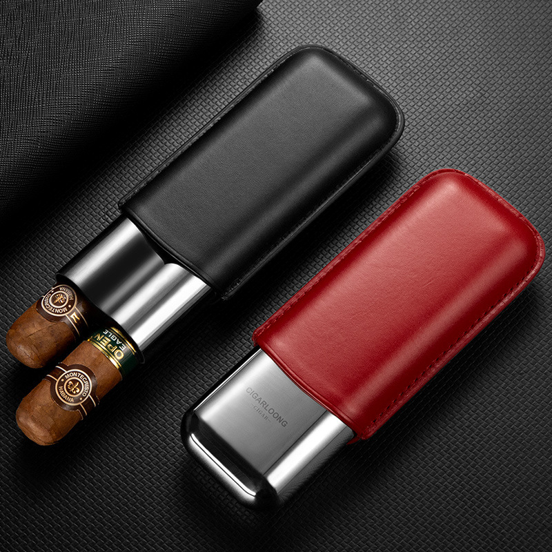 CIGARLOONG/Solanum cigāru komplekts, pārnēsājams, mitrinošs, 2 kubiešu cigāru komplekts, CLH-21CAE1