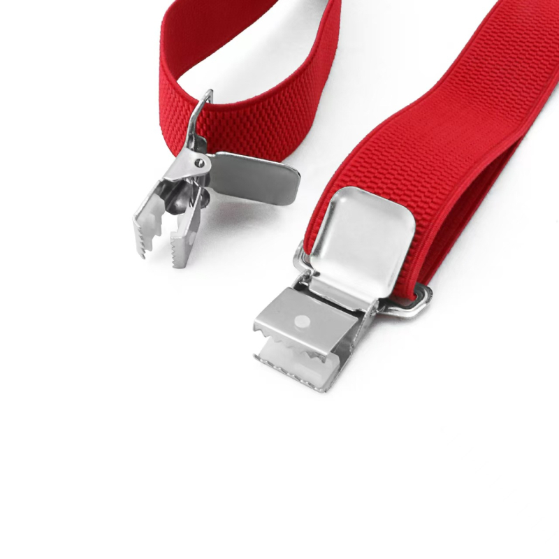 3,8 cm kukurūzų rašto 4 segtukų X formos vyriškos džinsinės petnešos, unisex reguliuojamo dydžio darbo drabužiai