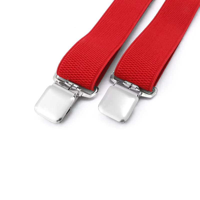 3,8 cm kukurūzų rašto 4 segtukų X formos vyriškos džinsinės petnešos, unisex reguliuojamo dydžio darbo drabužiai