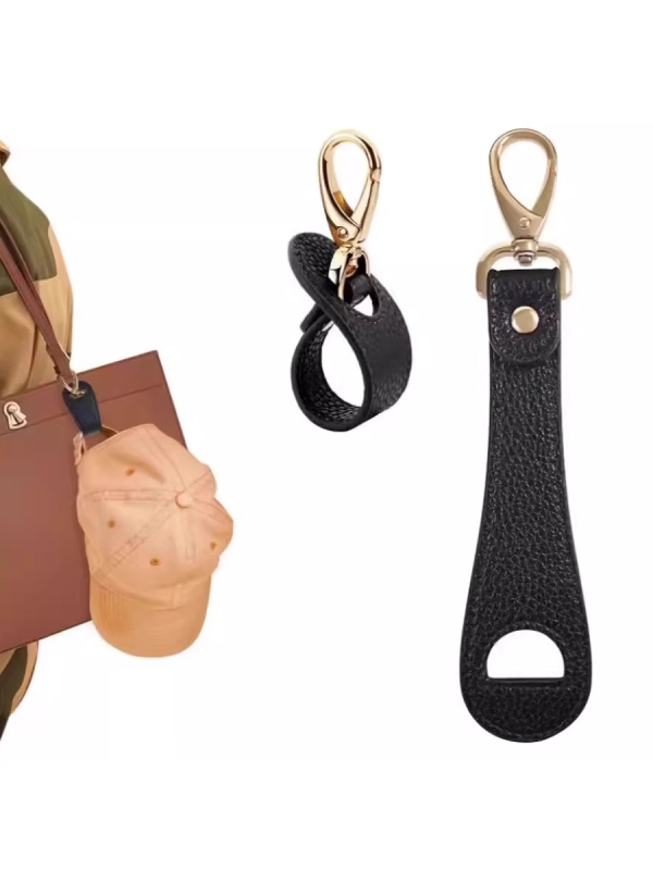Akasztós selyem törölközőcsat PU bőr kézitáska kalapcsipesz nyári napkalap tároló akasztó csat kültéri utazó kalapcsipesz