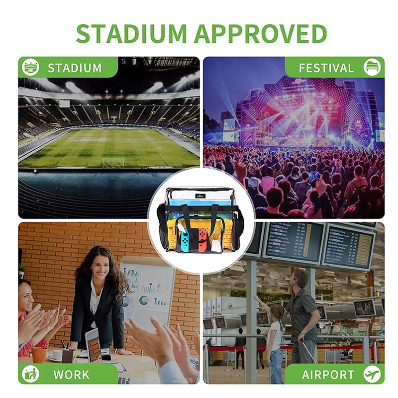 Прозрачна чанта с голям капацитет, преносима чанта за пътуване, студоустойчива PVC чанта за тоалетни принадлежности, съхранение на Amazon през граница