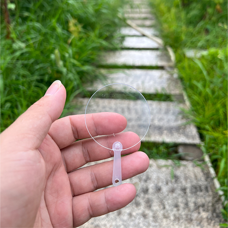 Стикер за картичка Goo, мини прозрачен вентилатор, празен, мини бебе, ръчно изработен, за детска градина, малък вентилатор на едро