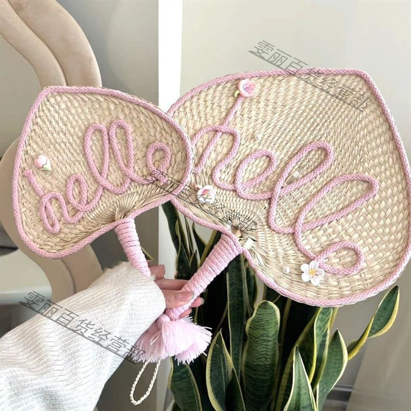 Ръчно изработен сладък вентилатор за момичета и студентки през лятото, популярен в социалните мрежи