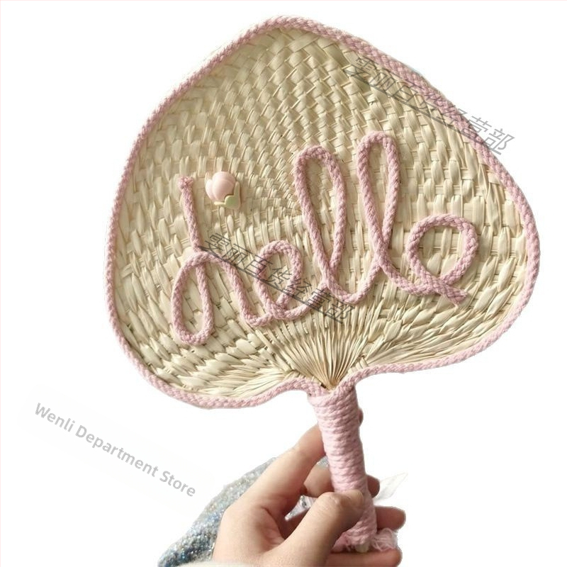 Ručne vyrobený roztomilý vejár pre dievčatá a študentky v lete, populárny na sociálnych sieťach